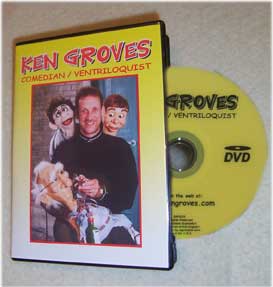 Comedy Ventriloquist Ken Groves new comedy DVD